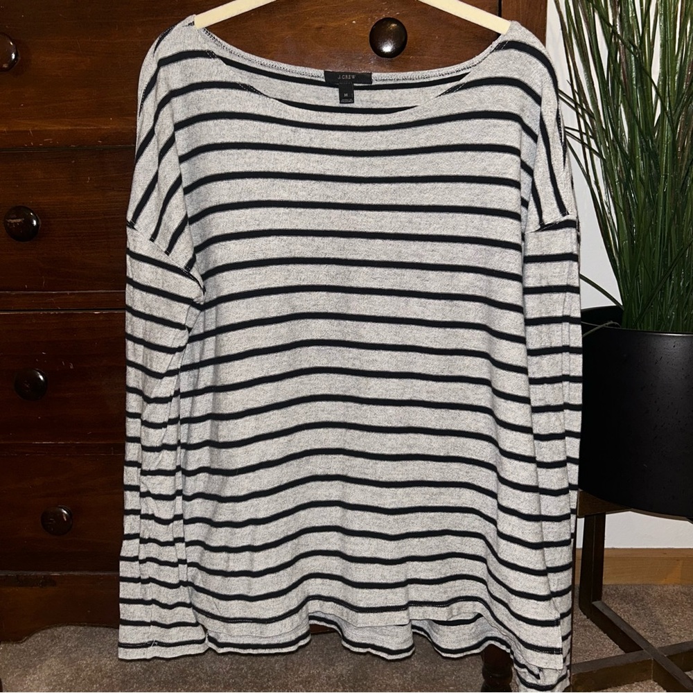 J.Crew boatneck long sleeved tee